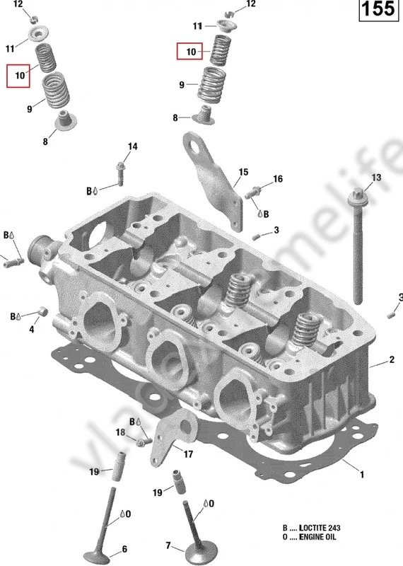 420838280 Пружина Клапана Двигателя Для Ski Doo 290838280 420838280 Пружина Клапана Двигателя Для Ski Doo 290838280