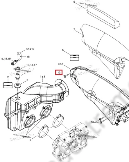 250000101 Винт Для Ski Doo 250000101 Винт Для Ski Doo