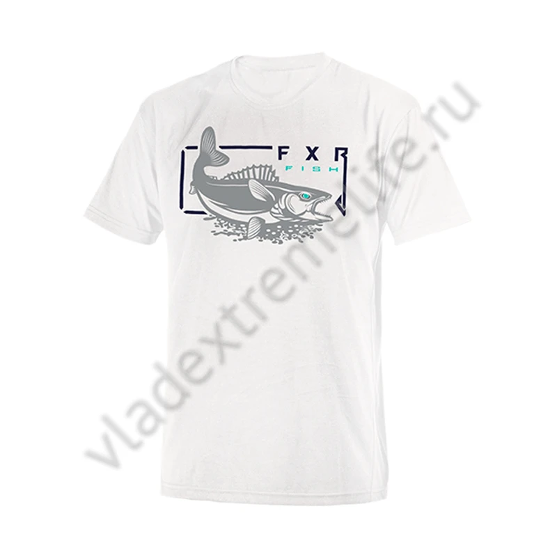 Футболка FXR Walleye White/Navy 202058-0145 Футболка FXR Walleye White/Navy 202058-0145