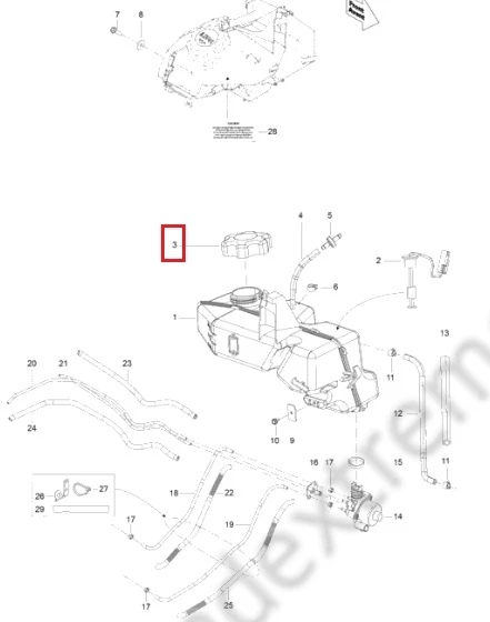 519000194 Крышка Маслобака Для Ski Doo 519000194 Крышка Маслобака Для Ski Doo