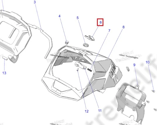5457109 Защелка Для Polaris