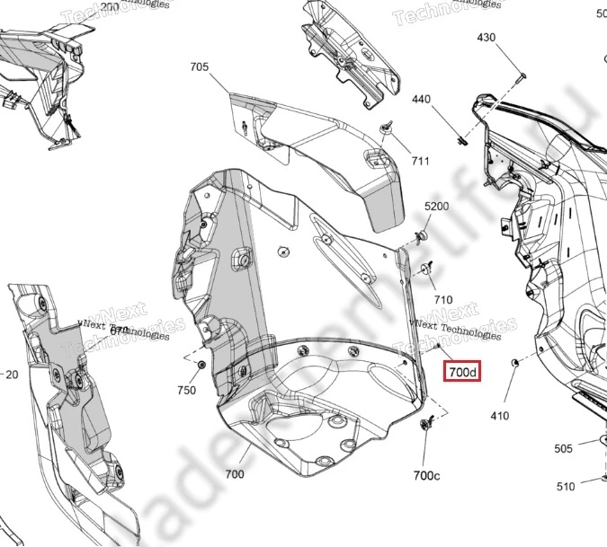 293730062 Заглушка Для Ski Doo 293730062 Заглушка Для Ski Doo