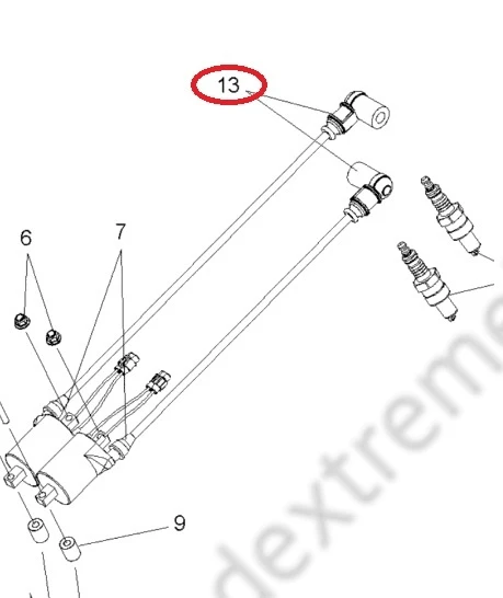 4013156 Колпачок Бронепровода Для Polaris 4012140 4013156 Колпачок Бронепровода Для Polaris 4012140