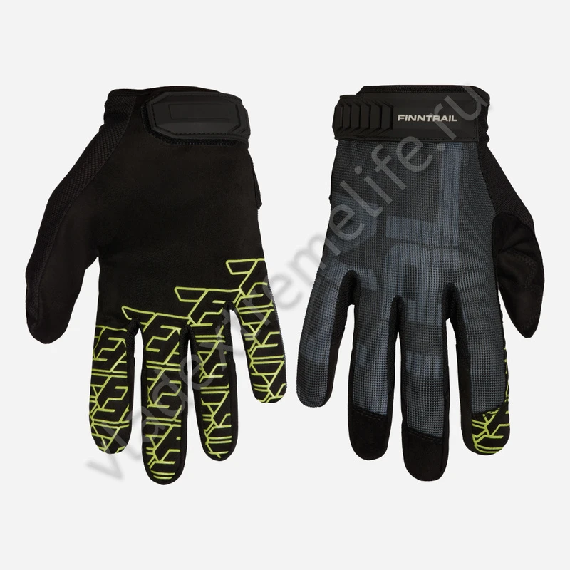 Перчатки FINNTRAIL EAGLE 2841 GraphteYellow, размер M Перчатки FINNTRAIL EAGLE 2841 GraphteYellow, размер M