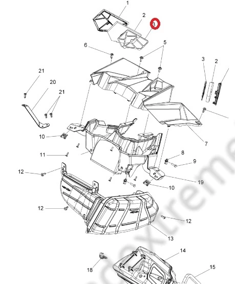 5814025 Решетка Вентиляции Для Polaris AXYS 5814025 Решетка Вентиляции Для Polaris AXYS