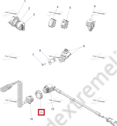 5457298 Гайка Чеки Безопасности Для Polaris 5457298 Гайка Чеки Безопасности Для Polaris