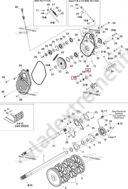 504080300 Шайба КПП Для Ski Doo 504080300 Шайба КПП Для Ski Doo