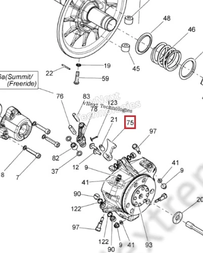 417223098 Рампа Вариатора Для Ski Doo 417223098 Рампа Вариатора Для Ski Doo