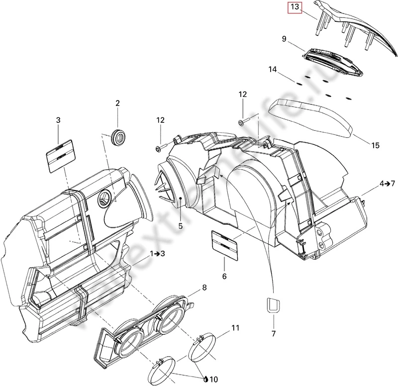 508000503 Дефлектор Для Ski Doo 508000503 Дефлектор Для Ski Doo