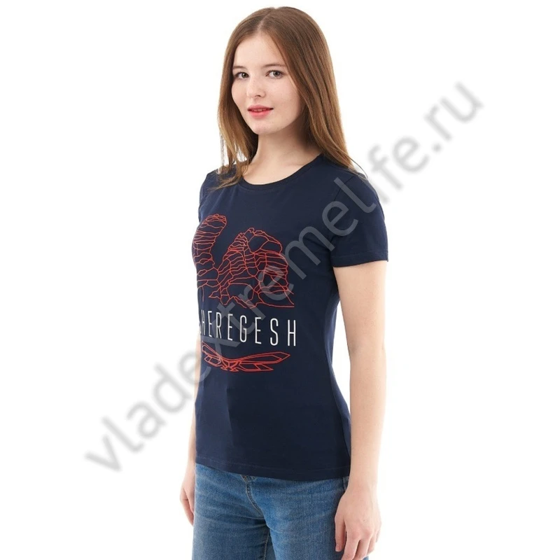 Футболка женская DRAGONFLY Sheregesh Синий 700123 Футболка женская DRAGONFLY Sheregesh Синий 700123