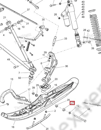 505072807 Втулка Передней Подвески Для Ski Doo 505072807 Втулка Передней Подвески Для Ski Doo
