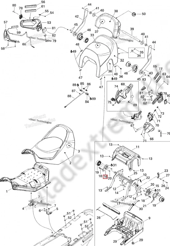 510004393 Кронштейн Для Ski Doo 510004393 Кронштейн Для Ski Doo