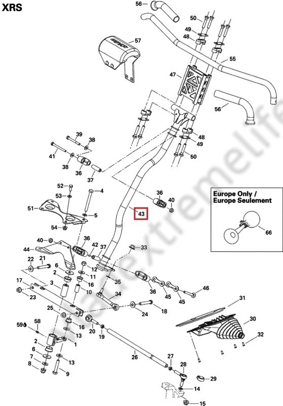 506152224 Колонка Рулевая Для Ski Doo 506152224 Колонка Рулевая Для Ski Doo