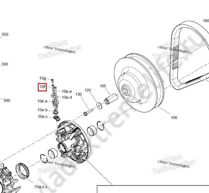 417224694 Палец Рампы Вариатора Для Ski Doo