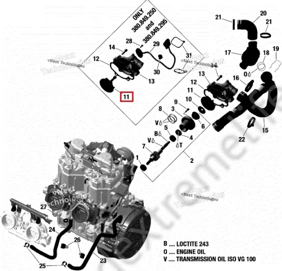420922806 Крыльчатка Помпы Для Ski Doo 420922806 Крыльчатка Помпы Для Ski Doo