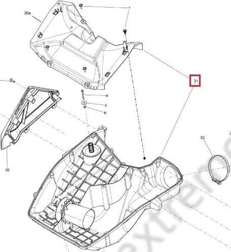 508000722 Воздуховод Для Ski Doo 508000722 Воздуховод Для Ski Doo