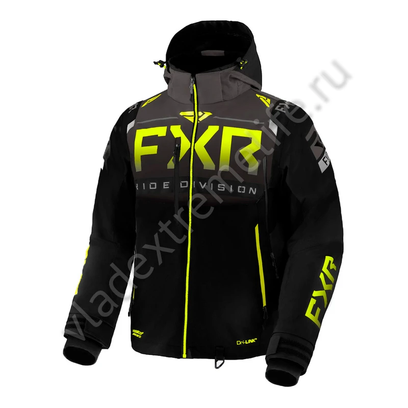 Куртка FXR Helium X с утеплителем Black/Char/Hi Vis, M, 220039-1065-10