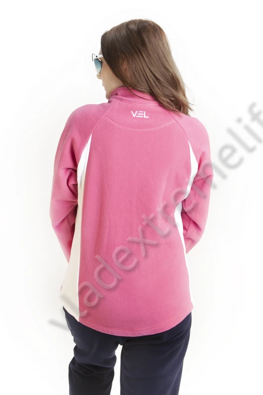 Флисовая Кофта Женская VEL Zip Pink/White Флисовая Кофта Женская VEL Zip Pink/White