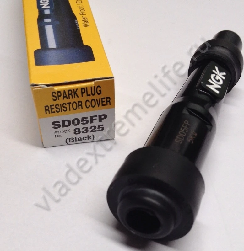 8325 NGK Свечной Колпачок Прямой Резиновый SD05FP