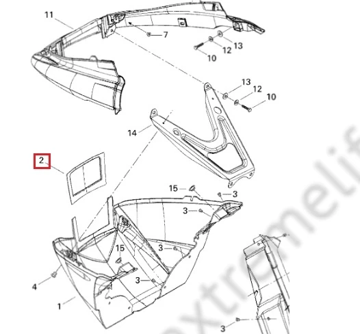 502006687 Вентиляционная Сетка Передней Панели Для Ski Doo 502006687 Вентиляционная Сетка Передней Панели Для Ski Doo
