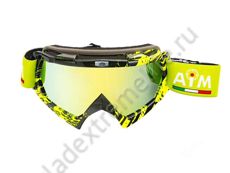 Очки Кроссовые AiM PRO Black-Yellow Glossy 157-600 Очки Кроссовые AiM PRO Black-Yellow Glossy 157-600