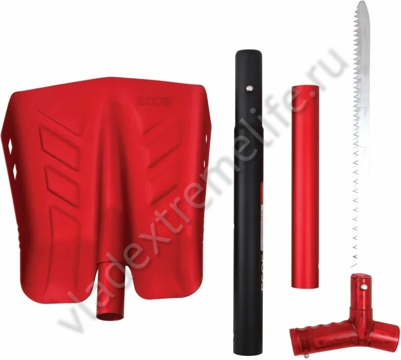515 ECOS Лопата Телескопическая Алюминиевая Красная С Пилой 515 ECOS Лопата Телескопическая Алюминиевая Красная С Пилой