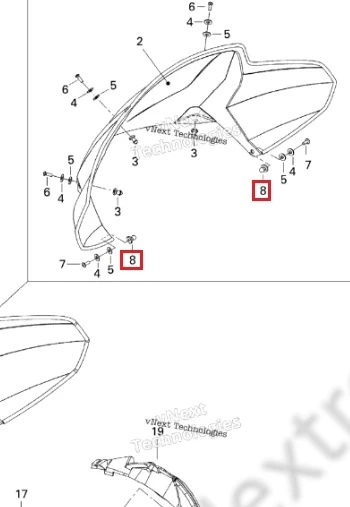 517245800 Крепежный Палец Для Ski Doo 517245800 Крепежный Палец Для Ski Doo