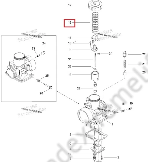 404154800 Пружина Карбюратора Для Ski Doo 404154800 Пружина Карбюратора Для Ski Doo