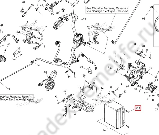 250000282 Крепеж АКБ Для Ski Doo 295500849 250000282 Крепеж АКБ Для Ski Doo 295500849