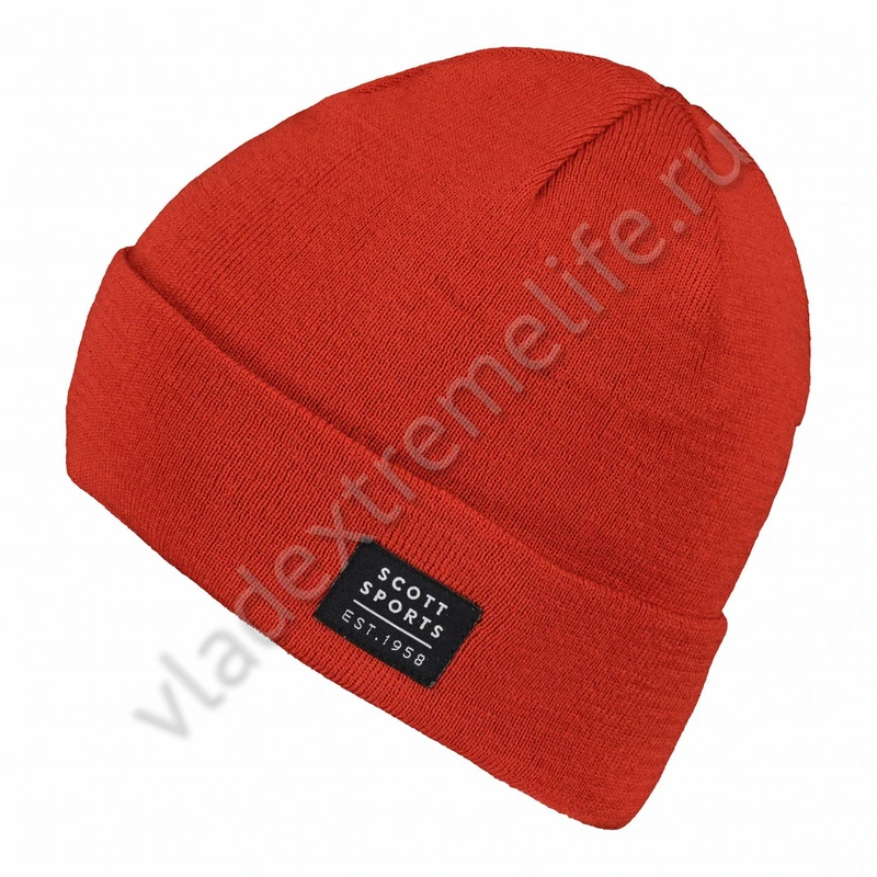 Шапка Scott Team 20 Merino красная SC_291996-7373222 Шапка Scott Team 20 Merino красная SC_291996-7373222