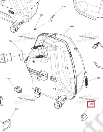 514055070 Демпфер Глушителя Для Ski Doo 514055070 Демпфер Глушителя Для Ski Doo