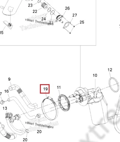 513033628 Хомут Для Ski Doo 513033628 Хомут Для Ski Doo