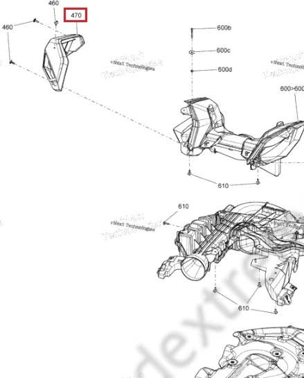 508000905 Сетка Воздухозаборника Левая Для Ski Doo 508000905 Сетка Воздухозаборника Левая Для Ski Doo