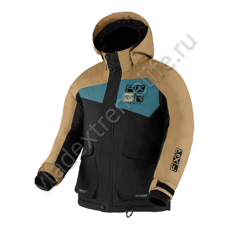 Куртка FXR Kicker с утеплителем Black/Canvas/Steel, 4, 220448-1015-04