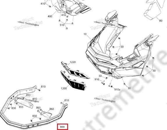 502007754 Бампер Передний Черный Для Ski Doo 502007754 Бампер Передний Черный Для Ski Doo