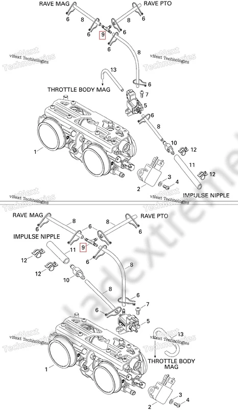 293710068 Фитинг Для Ski Doo 293710068 Фитинг Для Ski Doo