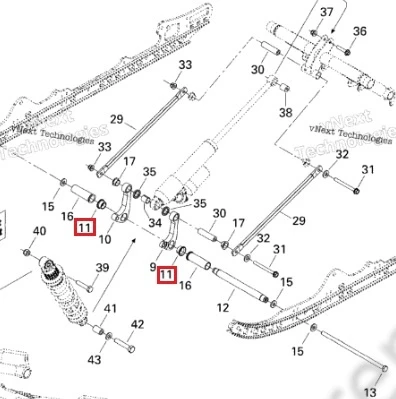 503191552 Втулка Задней Подвески Для Ski Doo 503191552 Втулка Задней Подвески Для Ski Doo