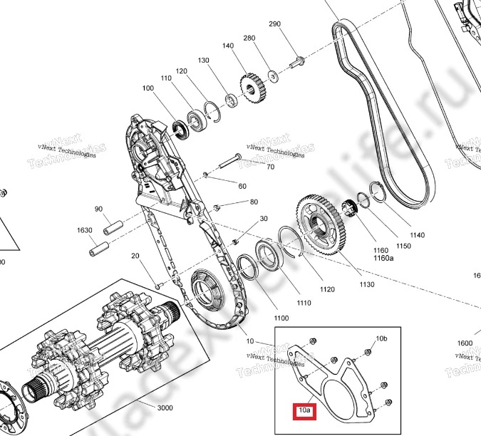 504153560 Пластина КПП Для Ski Doo 504153560 Пластина КПП Для Ski Doo