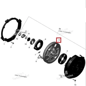 420852480 Барабан Ручного Стартера Для Ski Doo 420852480 Барабан Ручного Стартера Для Ski Doo