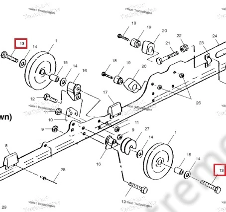 7512538 Болт Подвески Для Polaris 7512538 Болт Подвески Для Polaris