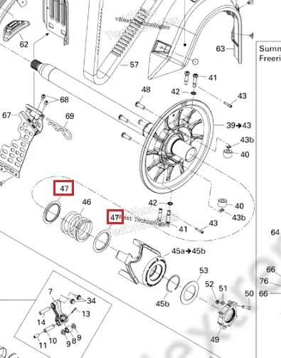 417126322 Шайба Пружины Вариатора Для Ski Doo 417126322 Шайба Пружины Вариатора Для Ski Doo