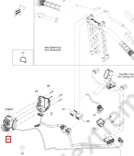 515176088 Кнопка Старт - Реверс Для Ski Doo 515175780 515176088 Кнопка Старт - Реверс Для Ski Doo 515175780