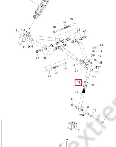 505070003 Втулка Для Ski Doo 505070003 Втулка Для Ski Doo