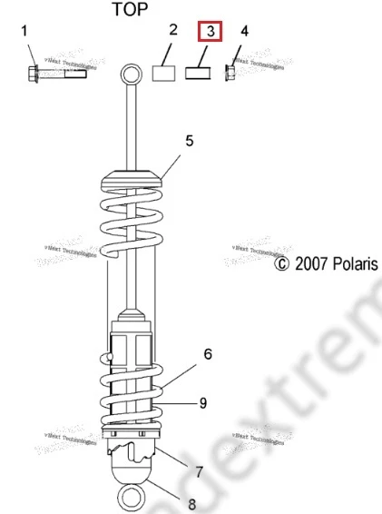 5332631 Втулка Амортизатора Для Polaris 5332631 Втулка Амортизатора Для Polaris
