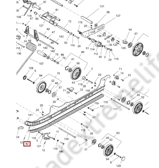 503192618 Склизы Черные Для Ski Doo 503192618 Склизы Черные Для Ski Doo