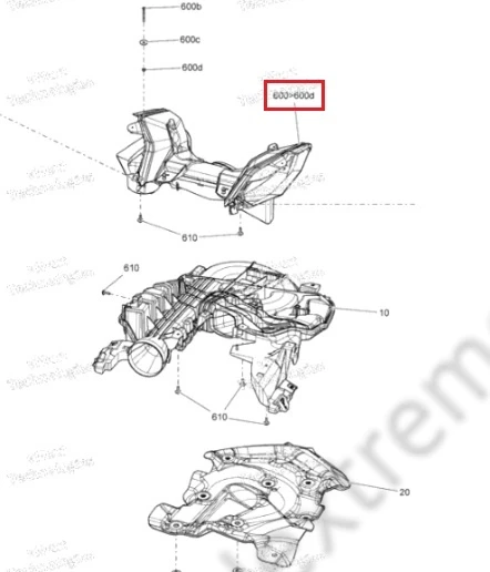 508000847 Воздуховод Для Ski Doo Gen4 508000847 Воздуховод Для Ski Doo Gen4