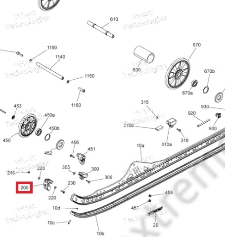 503194249 Башмак Для Ski Doo Gen4 503194249 Башмак Для Ski Doo Gen4