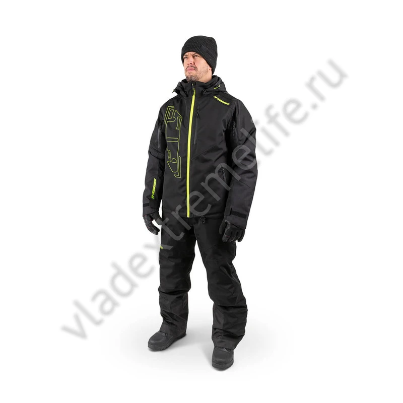 Куртка 509 R-200 с утеплителем Black with Lime, LG, F03001101-140-350
