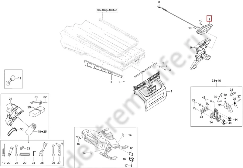 520001575 Фонарь Задний Для BRP Lynx 520001575 Фонарь Задний Для BRP Lynx