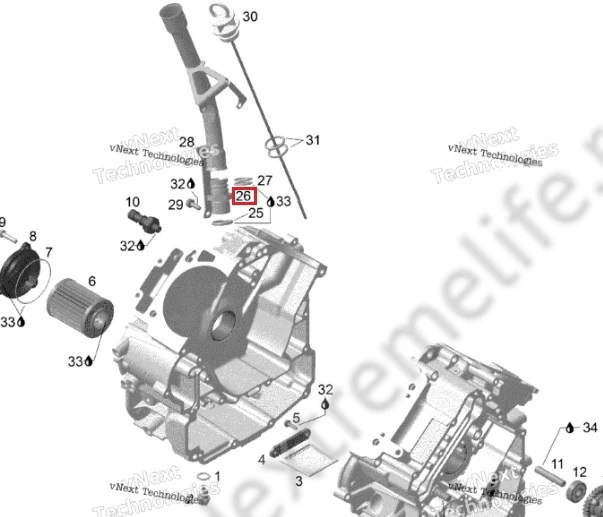 420856610 Адаптер Для Ski Doo 420856610 Адаптер Для Ski Doo
